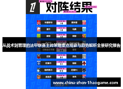 从战术到管理的法甲联赛主帅策略重点观察与趋势解析全景研究报告